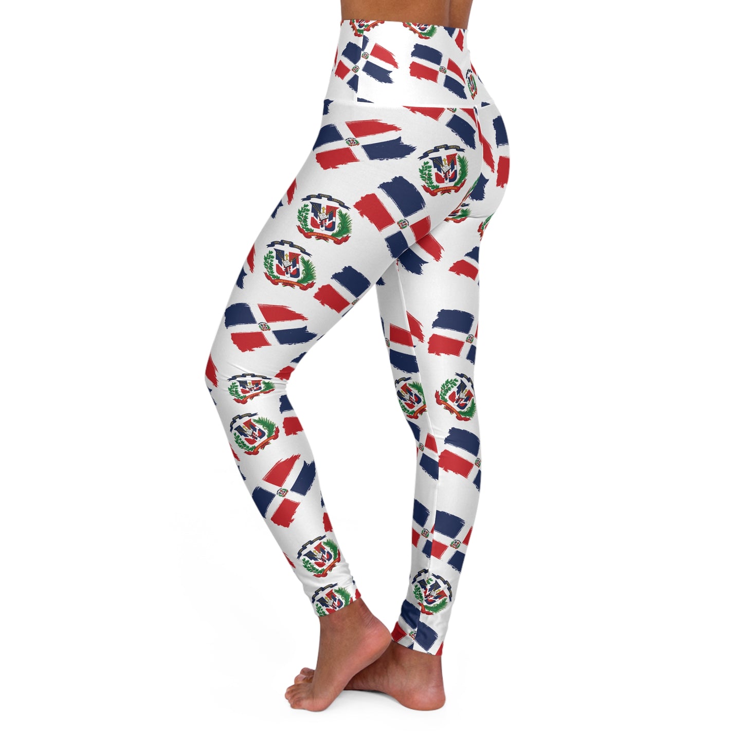 High Waisted Dominican Republic Yoga Leggings