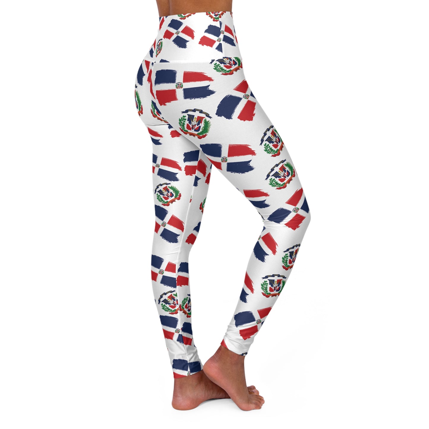 High Waisted Dominican Republic Yoga Leggings