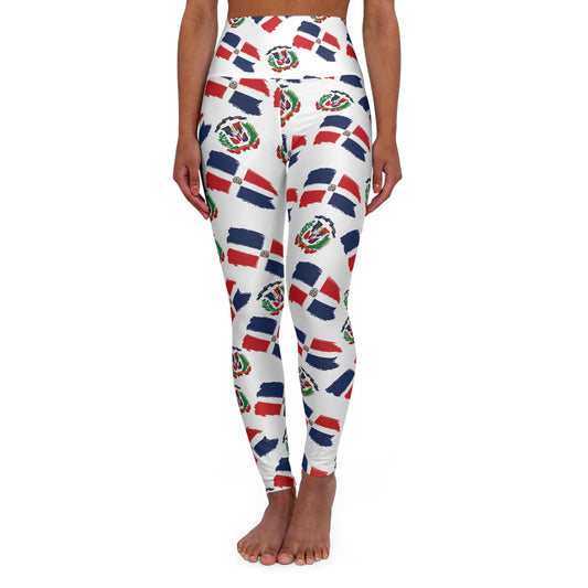 High Waisted Dominican Republic Yoga Leggings