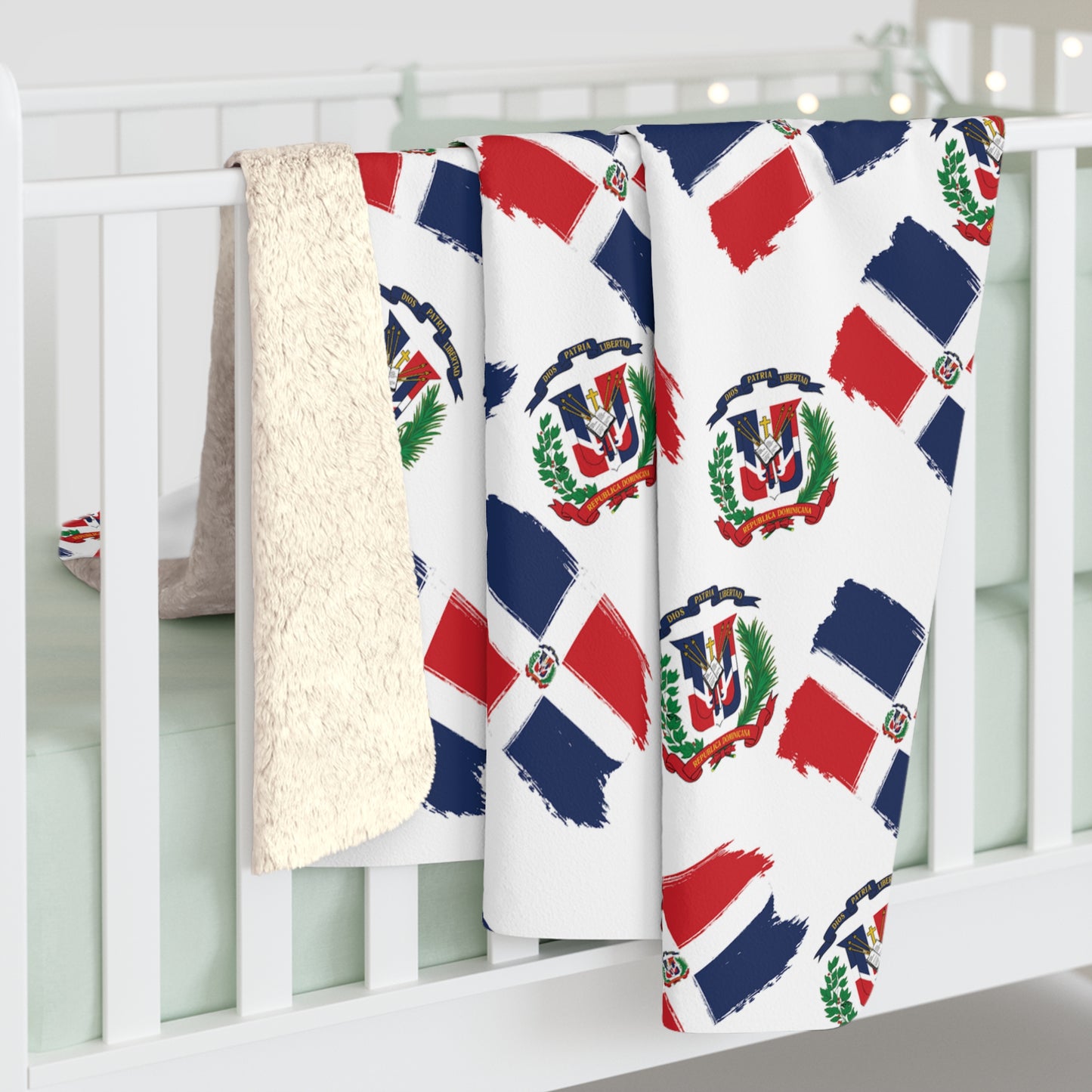 Dominican Republic Sherpa Fleece Blanket