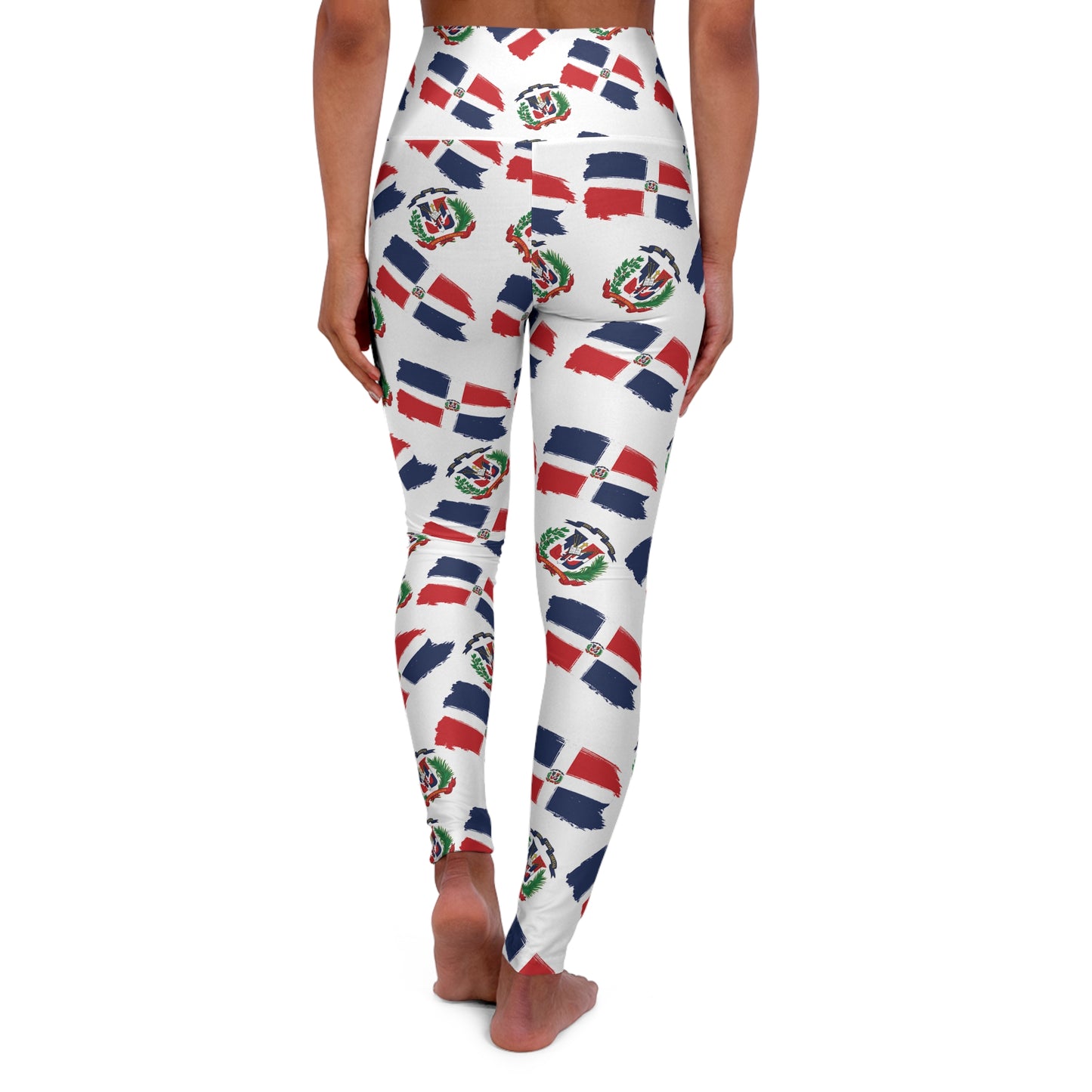 High Waisted Dominican Republic Yoga Leggings