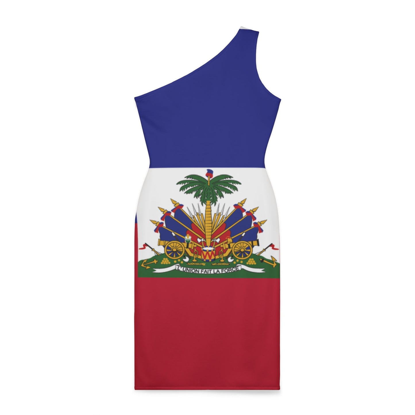 Haiti Flag Shoulder Dress