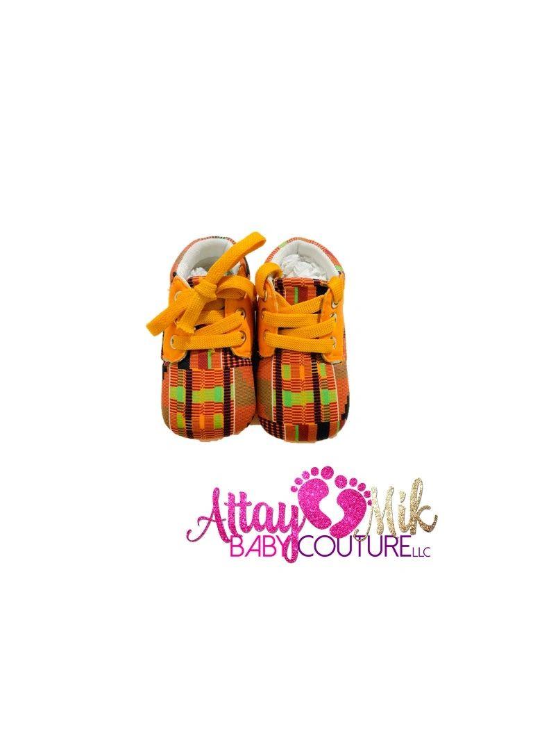 Baby Tinted Kente Heritage Shoes