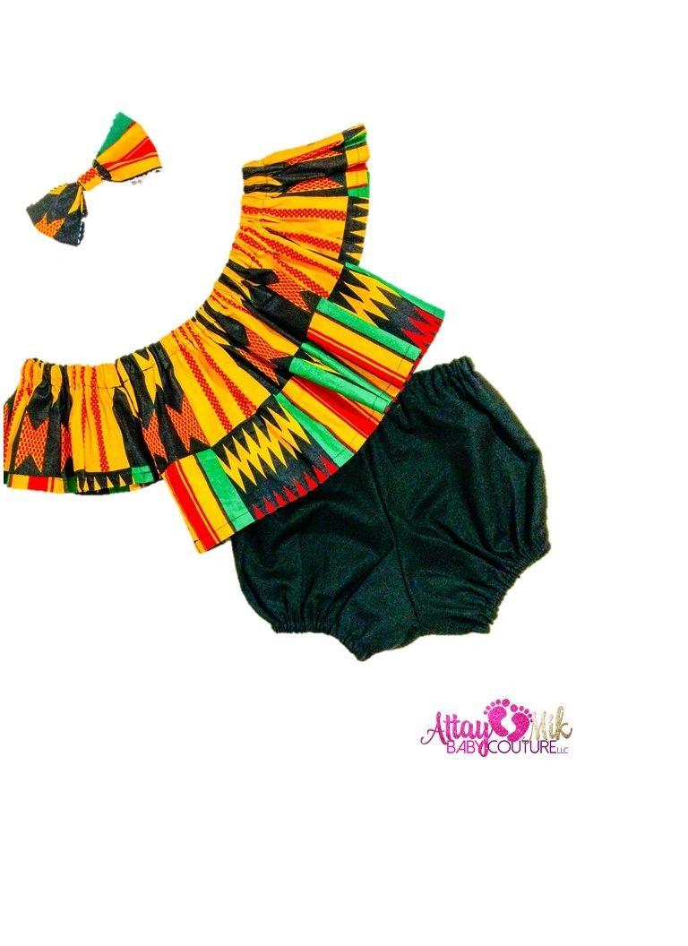 Kente 3 Piece Off Shoulder