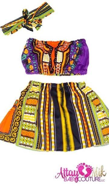 Royalty Dashiki Skirt Set