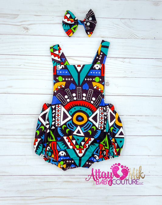 Festive African Romper