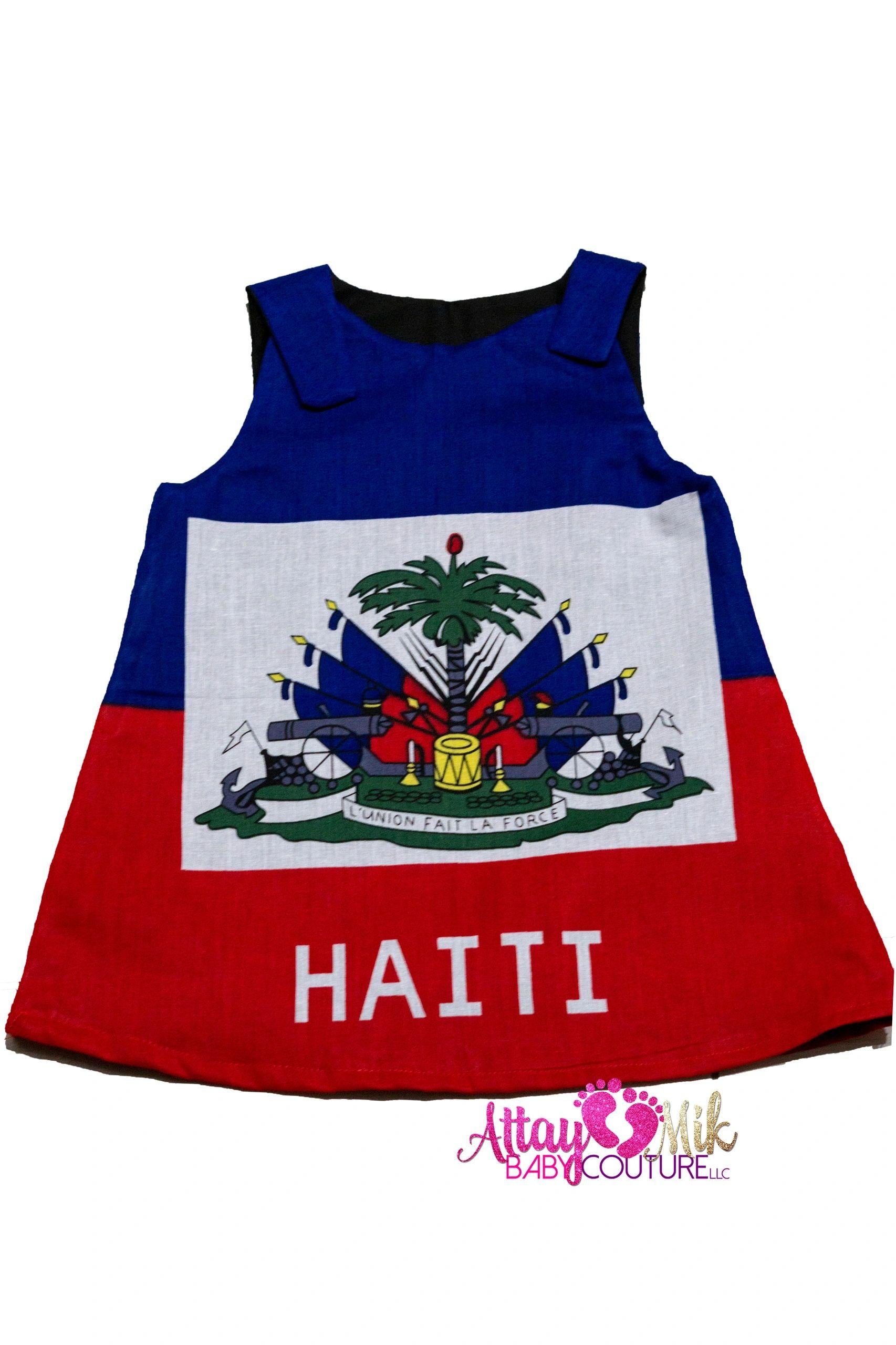 Haiti Flag Summer Dress