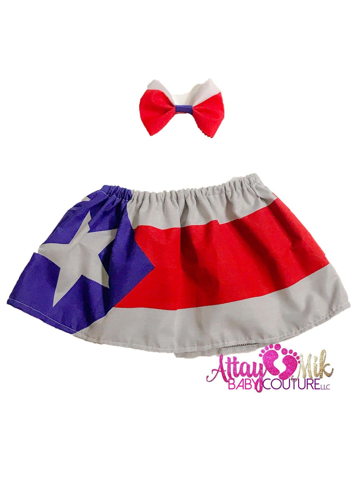 Puerto Rico Flag Skirt 