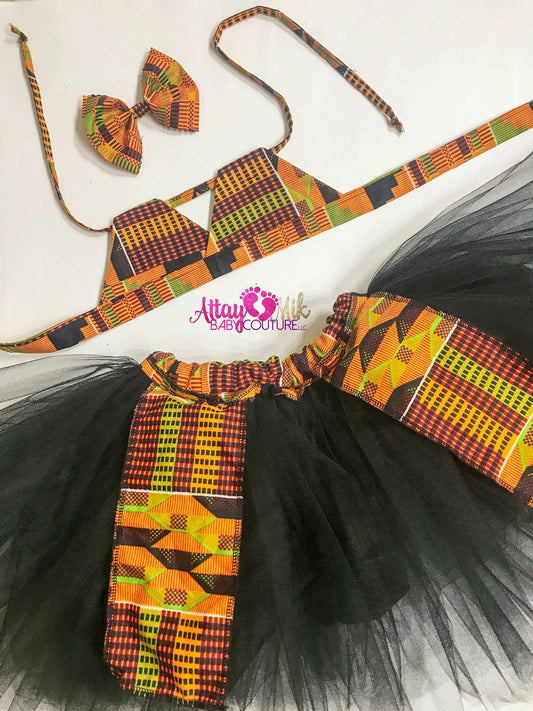 Tinted Kente Bikini Tutu