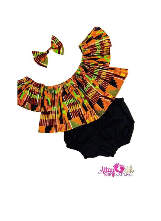 Kente Tinted 3 Piece Off Shoulder