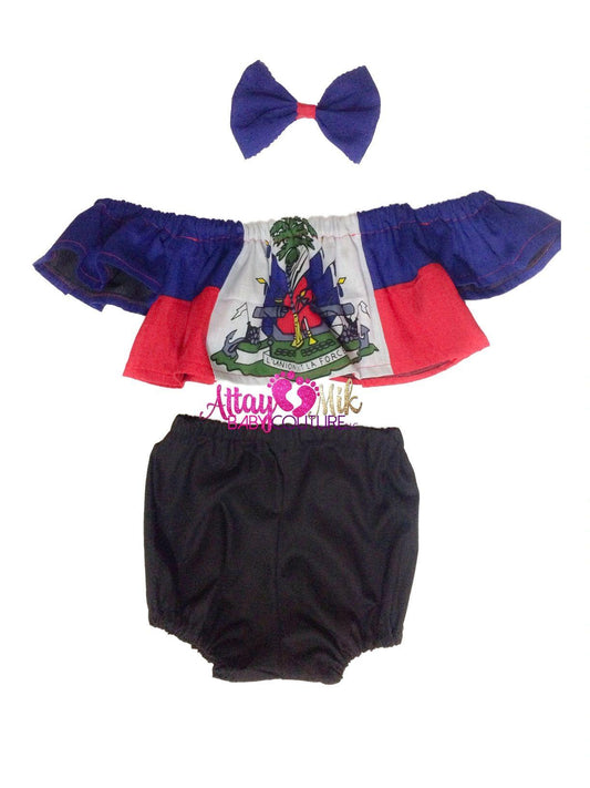 Haiti Flag Bloomer Set