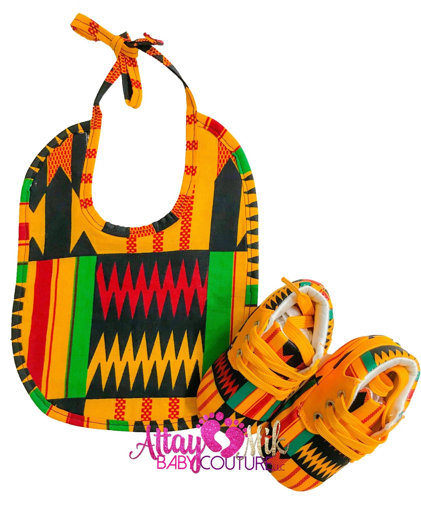 Bibs and Shoes-Kente 2