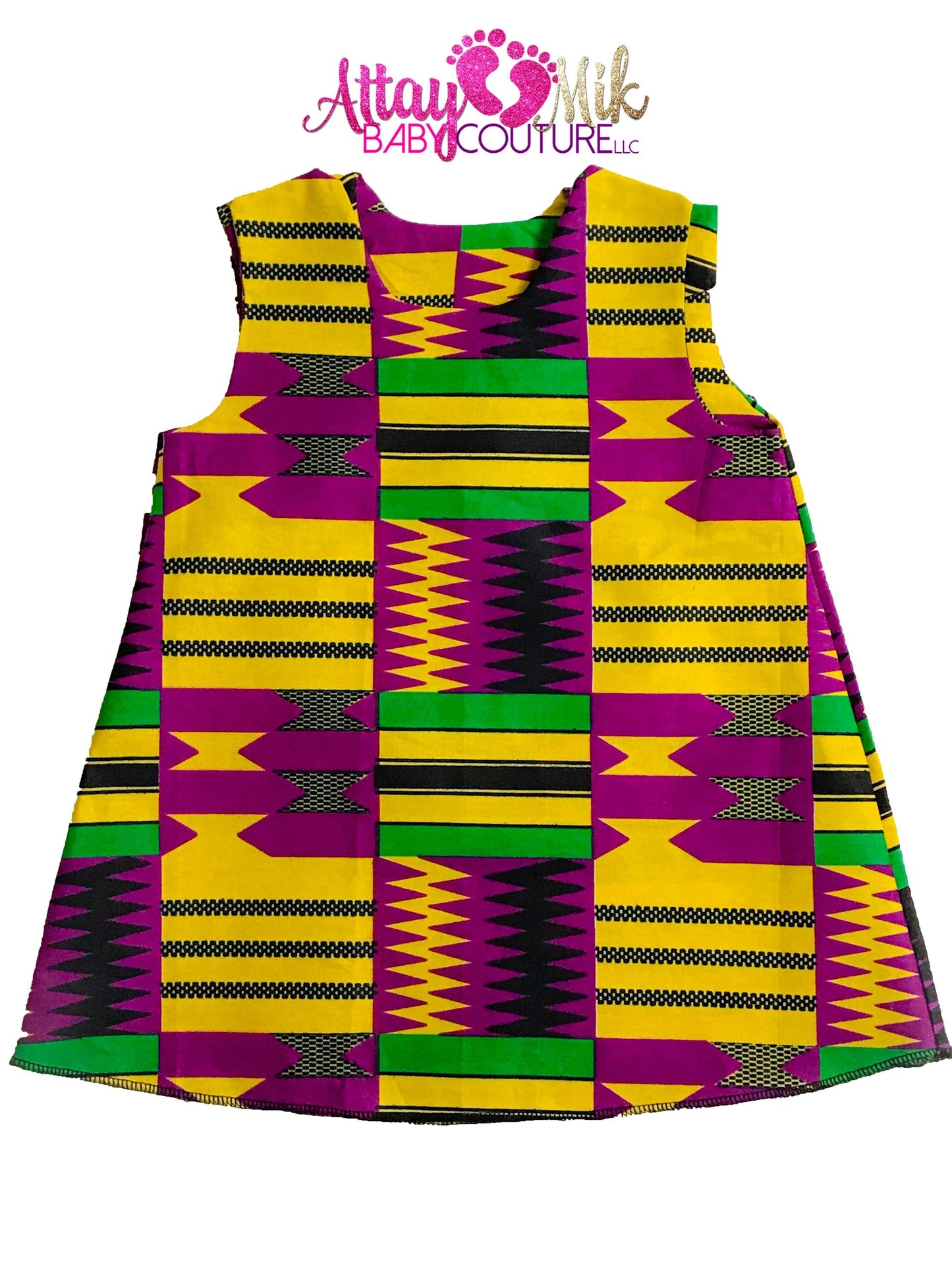 Purple Kente Dress