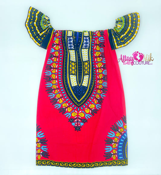 Red Shoulder Dashiki