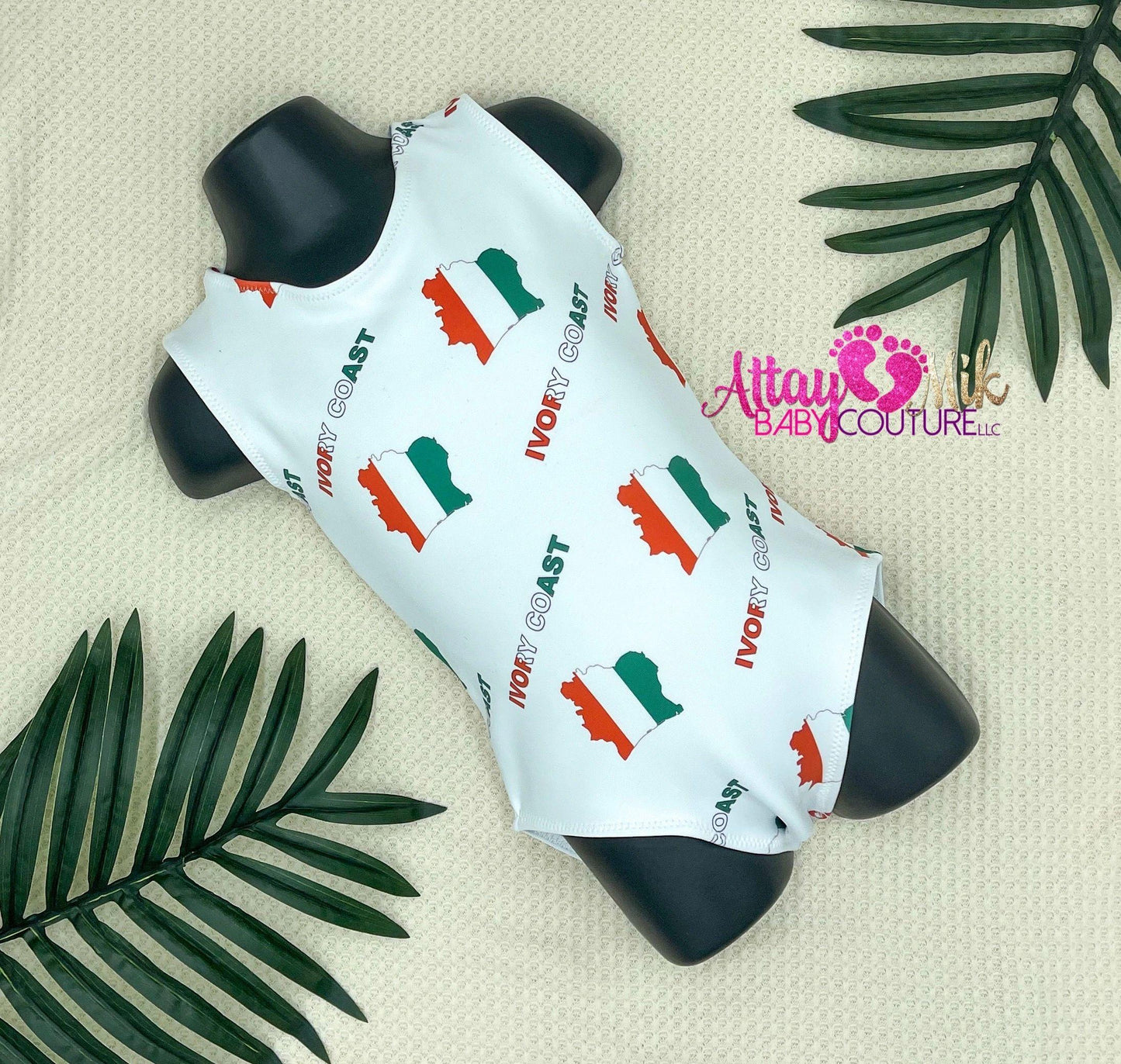 Ivory Coast Flag Swimsuit