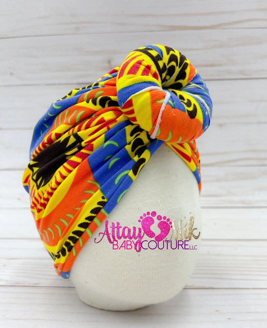 Orange Swirl Turban